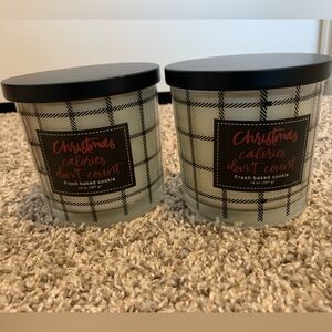 (2) Christmas Fresh Baked Cookie 14oz Candle